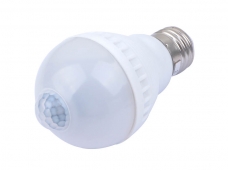 3W Sound and Light Sensing LED Bulb - Cool White